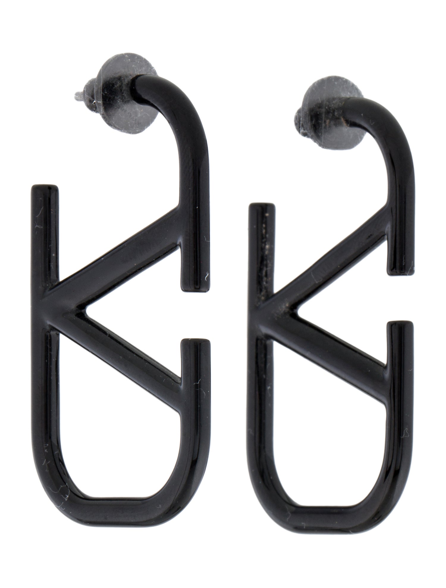 Valentino Resin VLogo Drop Earrings