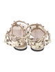 Valentino Rockstud Accents Leather Gladiator Sandals
