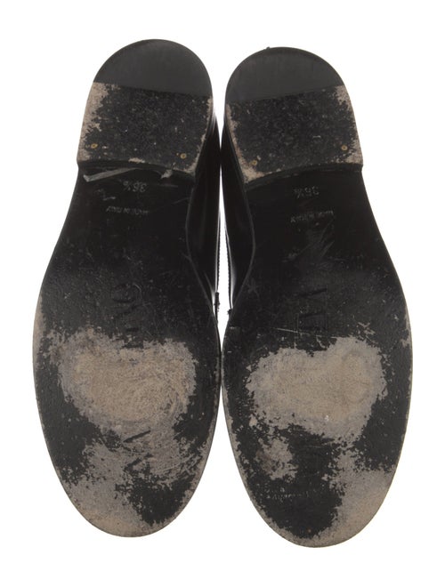 Valentino Leather Chain-Link Accents Loafers