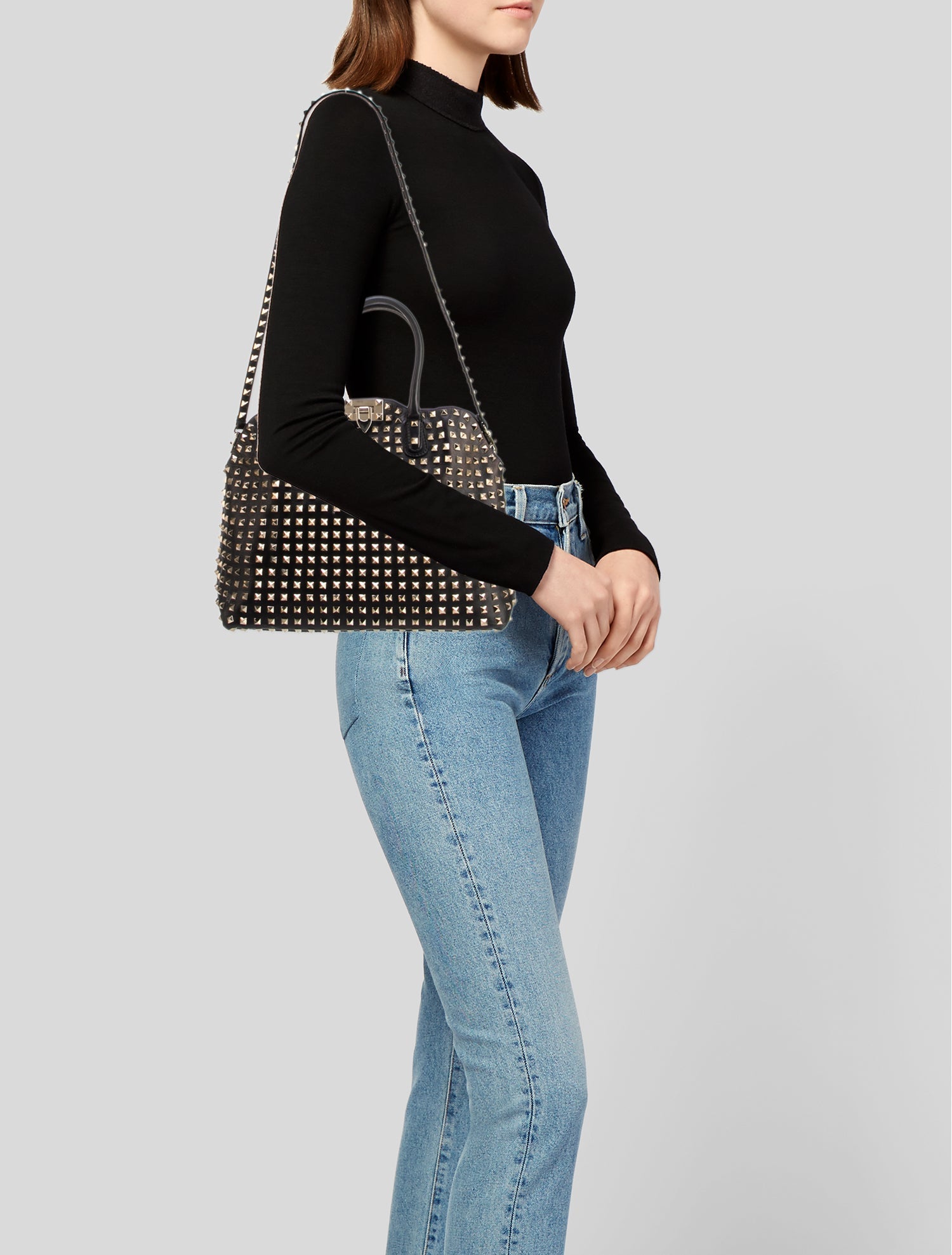 Valentino Rockstud Shoulder Bag Medium