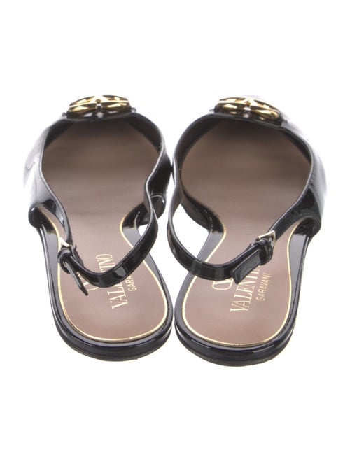 Valentino Patent Leather Slingback Flats