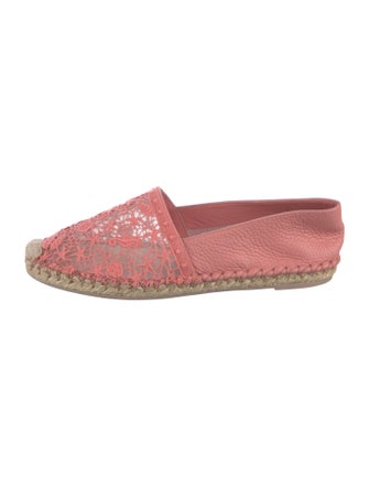 Valentino Mesh Lace Pattern Espadrilles