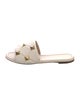 Valentino Rockstud Accents Leather Slides