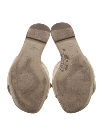 Valentino Rockstud Accents Leather Slides