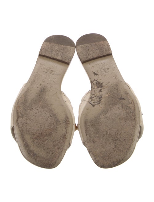 Valentino Rockstud Accents Leather Slides