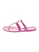 Valentino Rockstud Accents Rubber Flip Flops