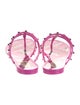 Valentino Rockstud Accents Rubber Flip Flops