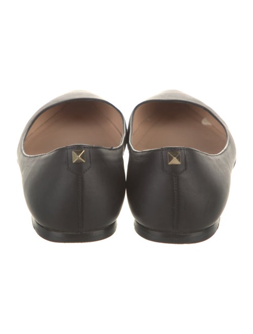 Valentino Leather Studded Accents Ballet Flats