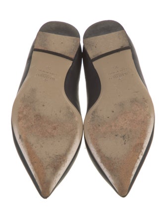 Valentino Leather Studded Accents Ballet Flats