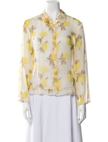 Valentino Tops Vintage Silk Blouse M