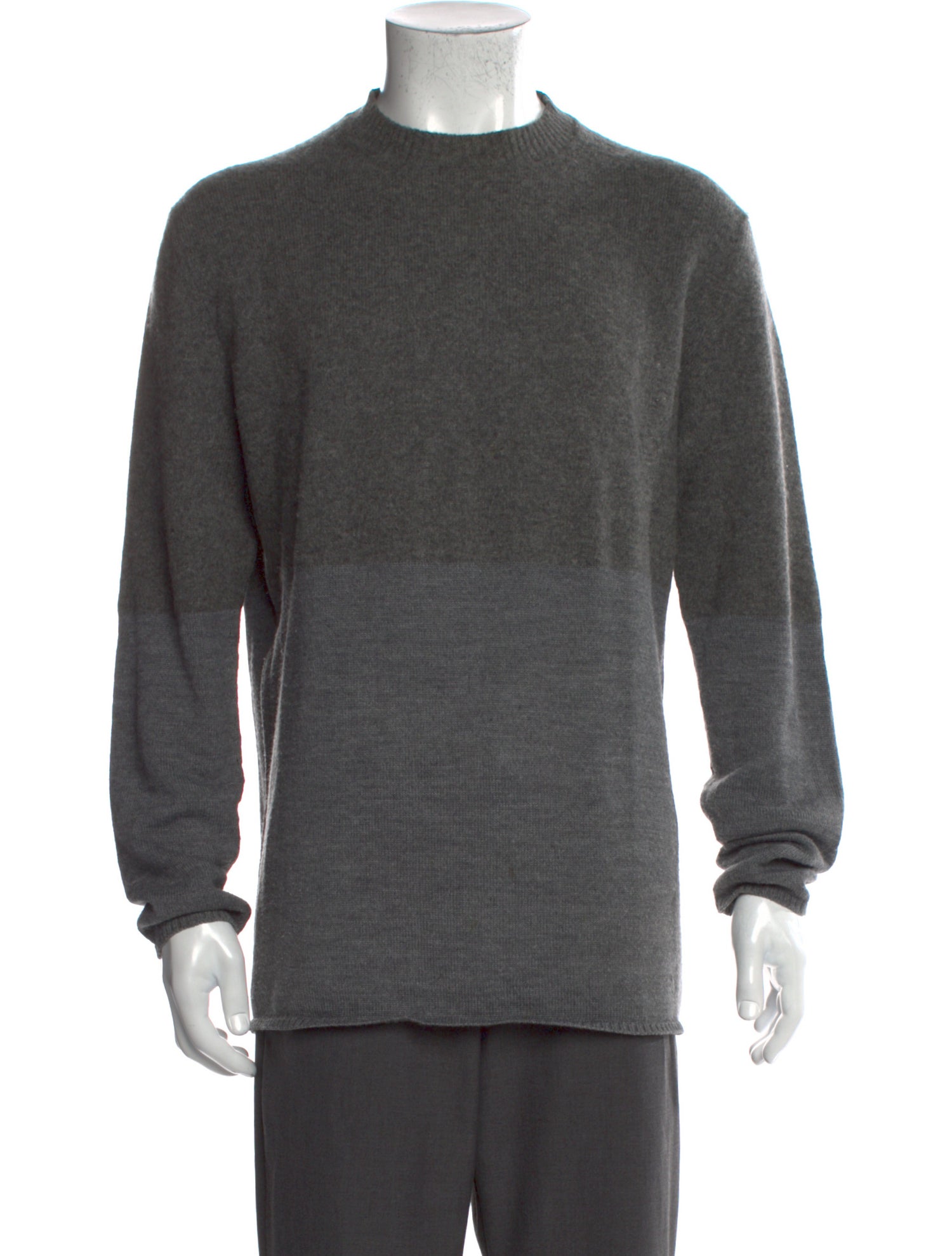 Valentino Virgin Wool Colorblock Pattern Pullover