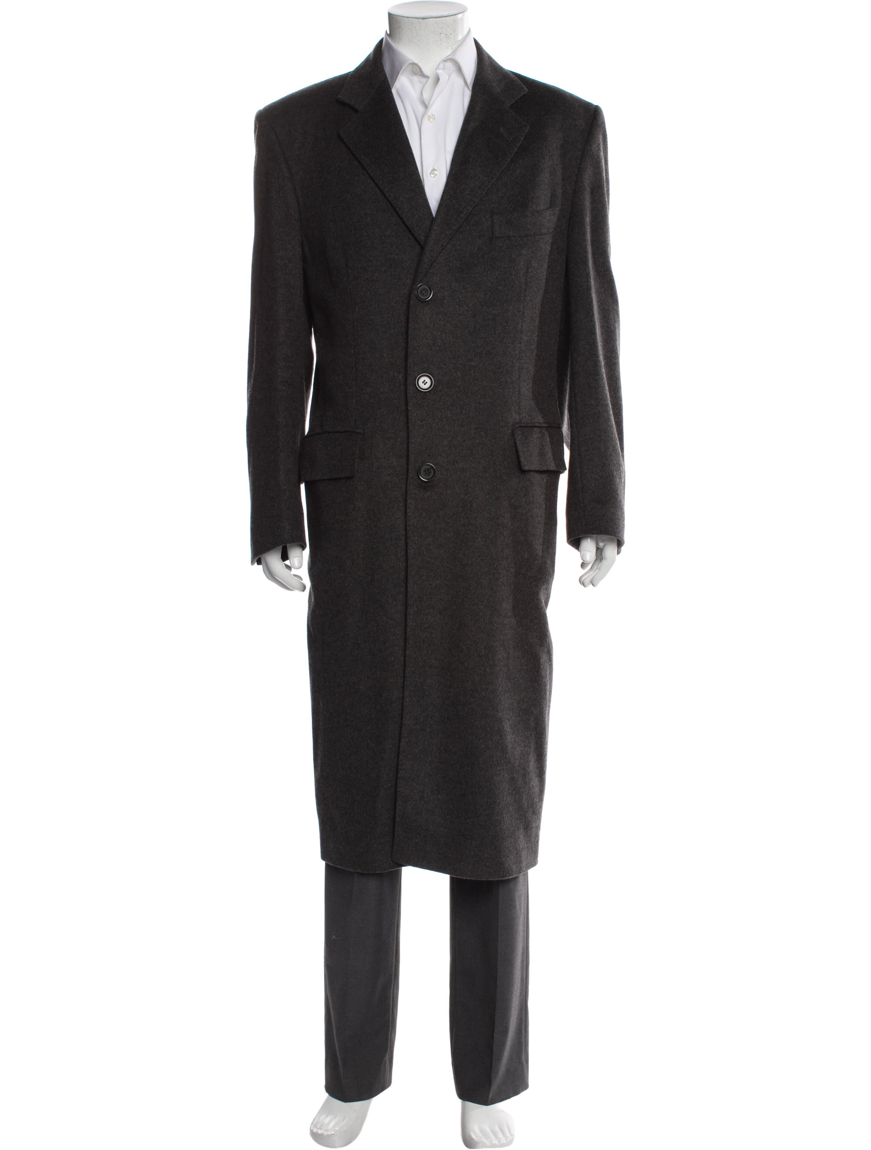 Valentino Uomo Wool Overcoat
