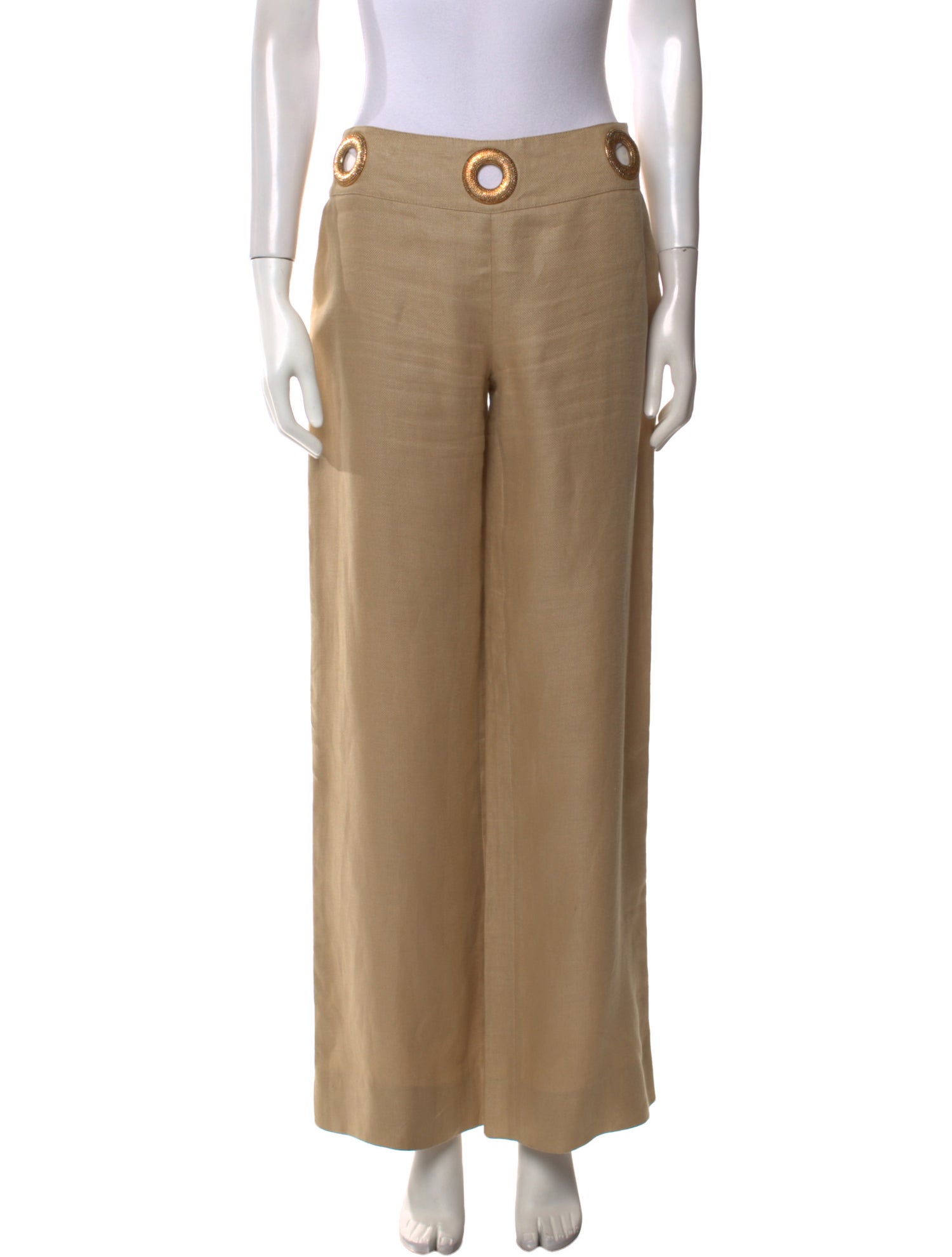 Valentino Linen Wide Leg Pants