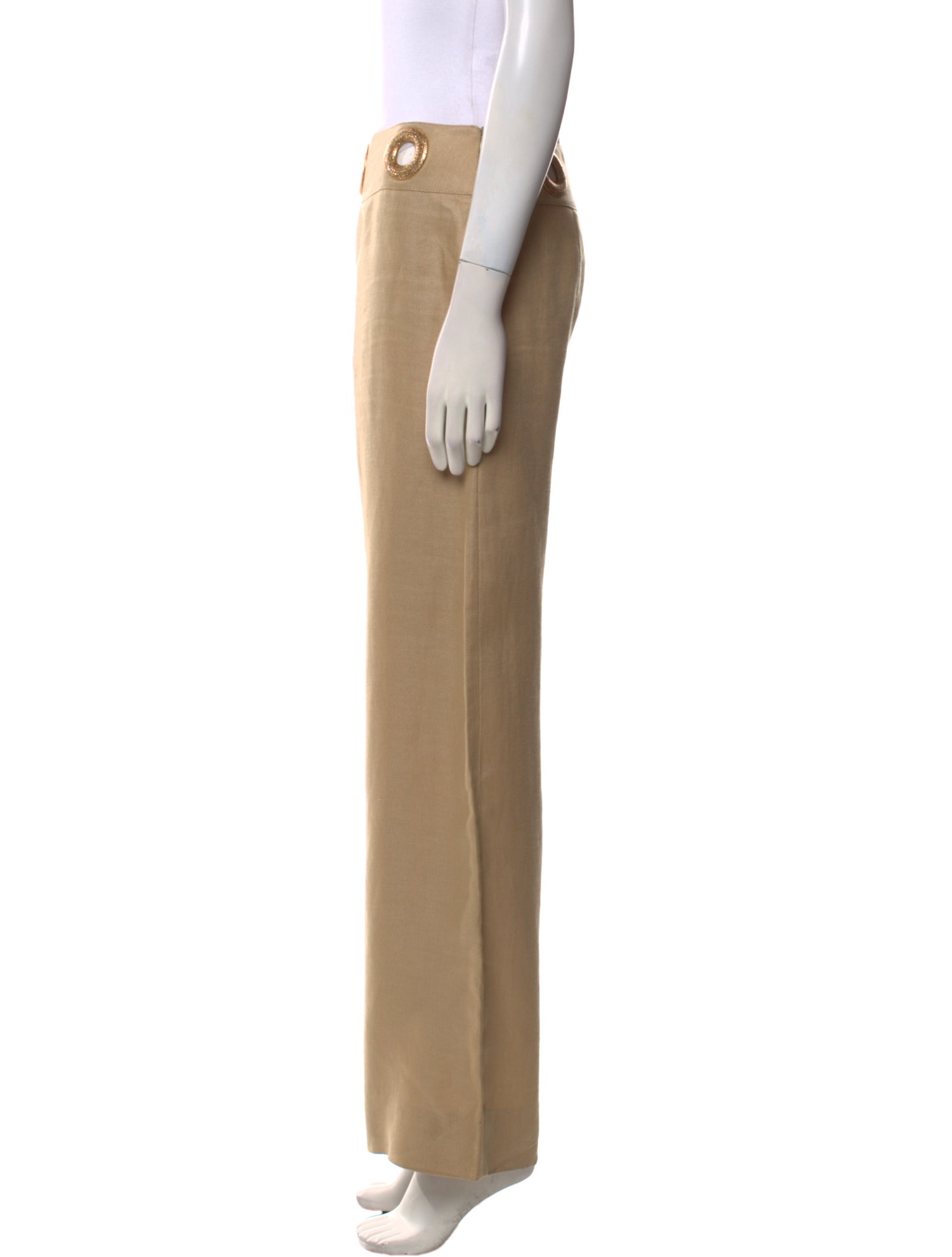 Valentino Linen Wide Leg Pants