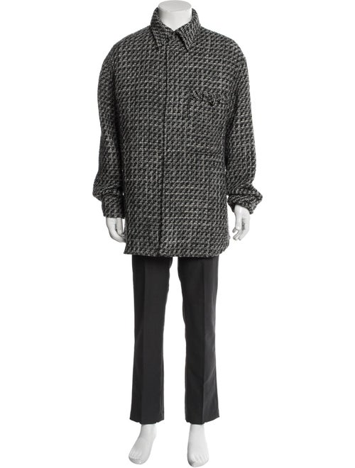 Valentino Virgin Wool Tweed Pattern Jacket