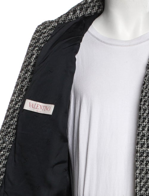 Valentino Virgin Wool Tweed Pattern Jacket
