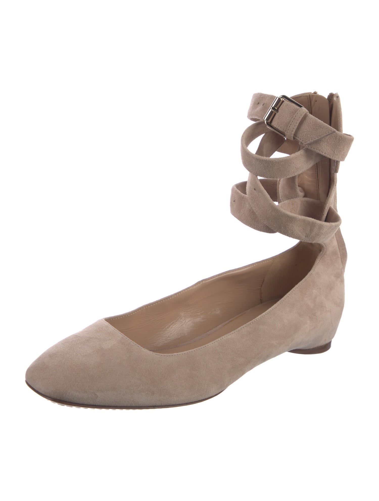 Valentino Suede Ballet Flats