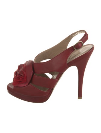 Valentino Leather Slingback Pumps