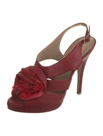 Valentino Leather Slingback Pumps