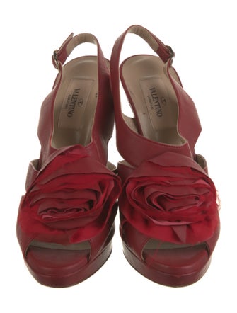 Valentino Leather Slingback Pumps