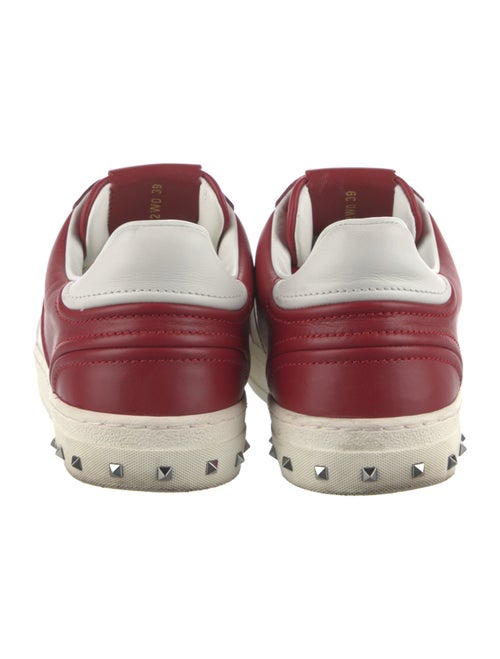 Valentino Rockstud Accents Leather Sneakers
