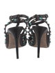 Valentino Rockstud Accents Leather T-Strap Pumps