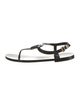 Valentino Rubber T-Strap Sandals