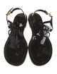 Valentino Rubber T-Strap Sandals