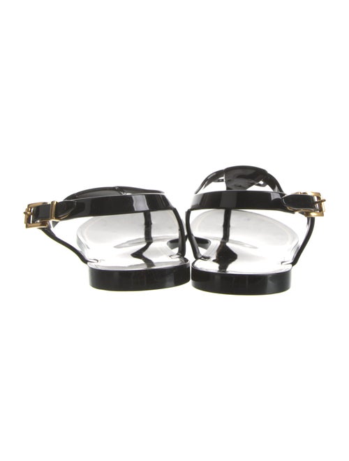 Valentino Rubber T-Strap Sandals