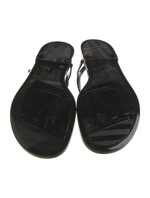 Valentino Rubber T-Strap Sandals