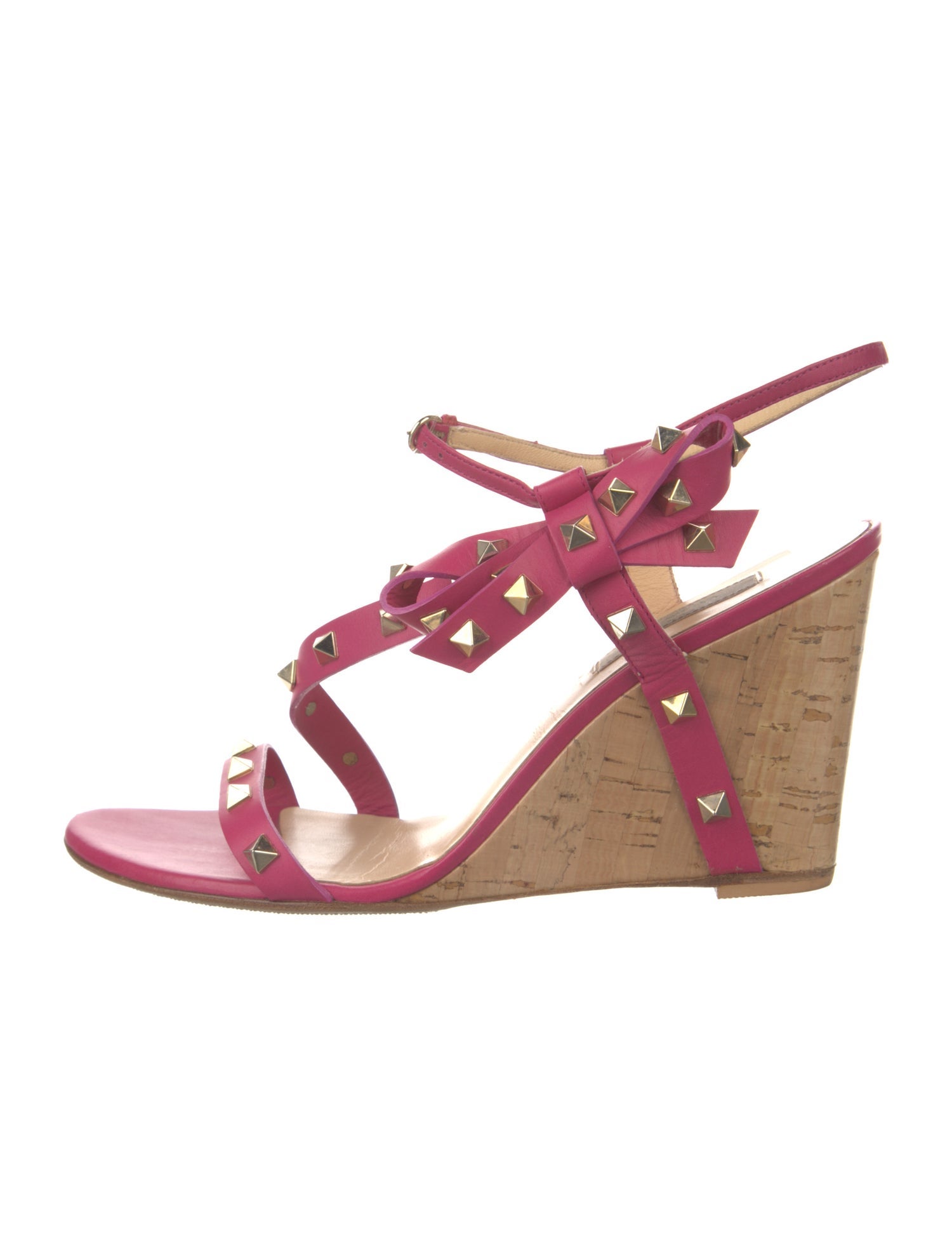 Valentino Rockstud Accents Leather Sandals