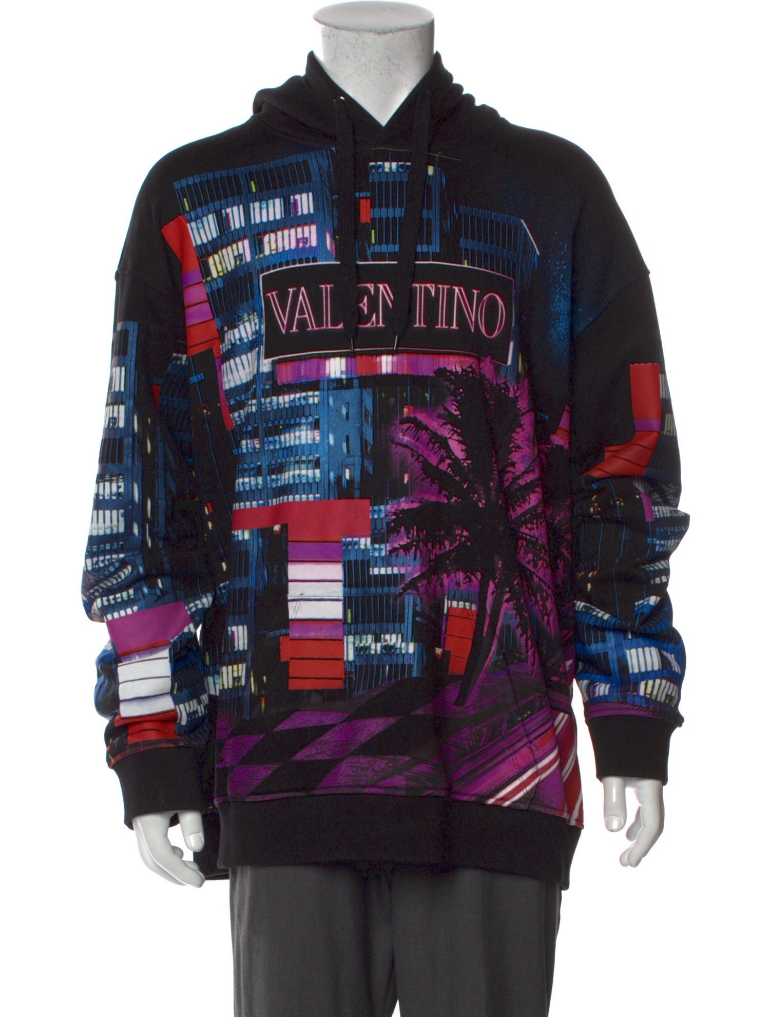 Valentino Printed Crew Neck Hoodie