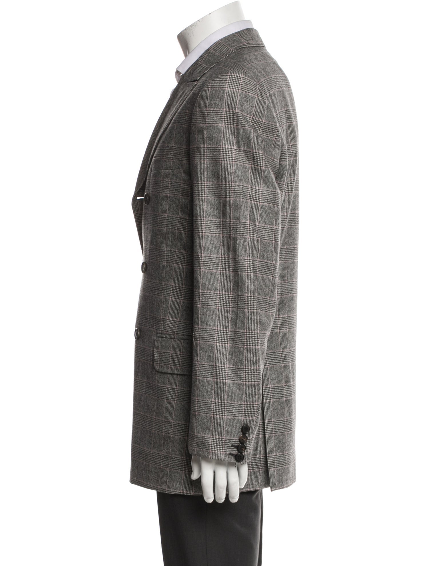 Valentino Virgin Wool Houndstooth Print Blazer
