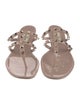 Valentino Rockstud Accents Rubber Slides