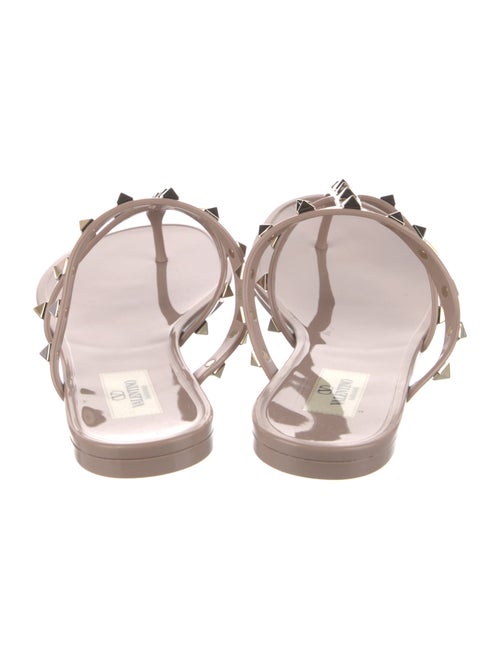Valentino Rockstud Accents Rubber Slides