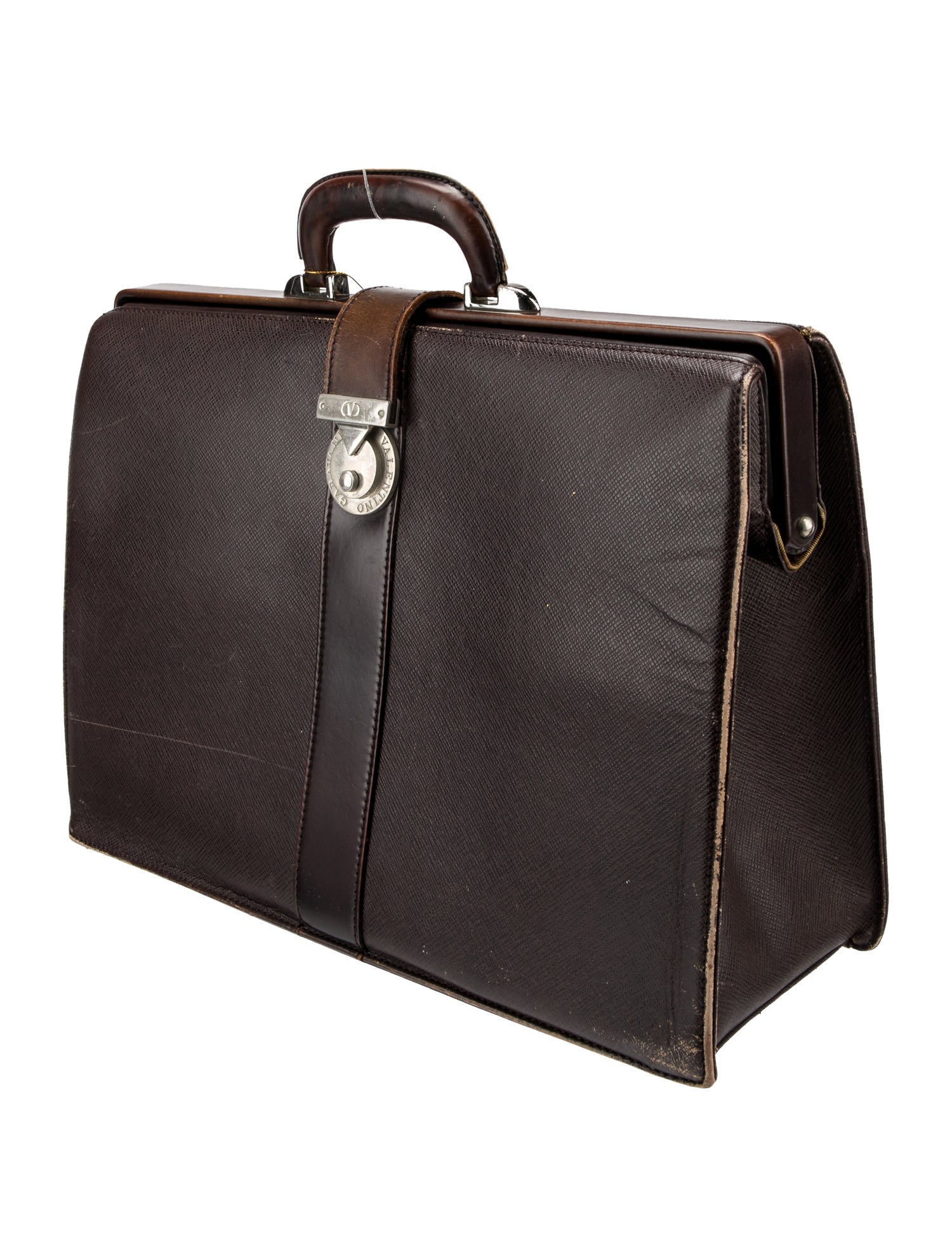 Valentino Leather Briefcase Vintage