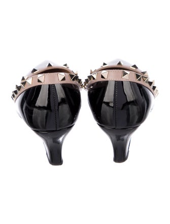 Valentino Rockstud Accents Patent Leather Pumps