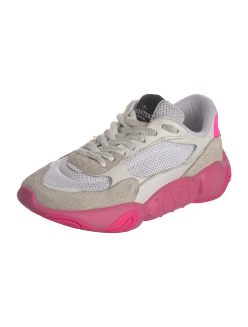 Valentino Mesh Colorblock Pattern Athletic Sneakers