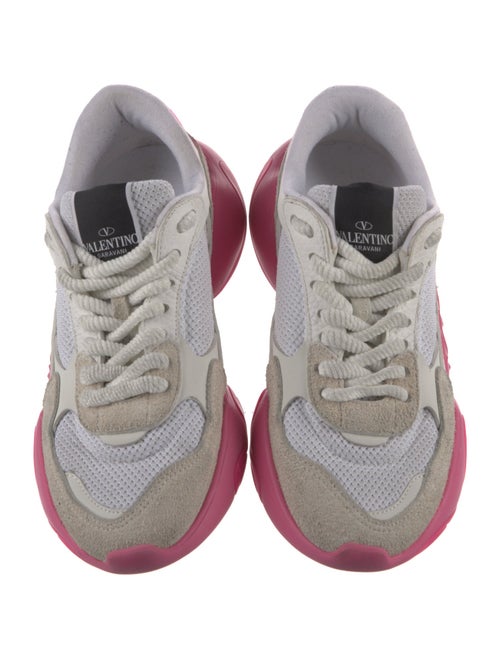 Valentino Mesh Colorblock Pattern Athletic Sneakers