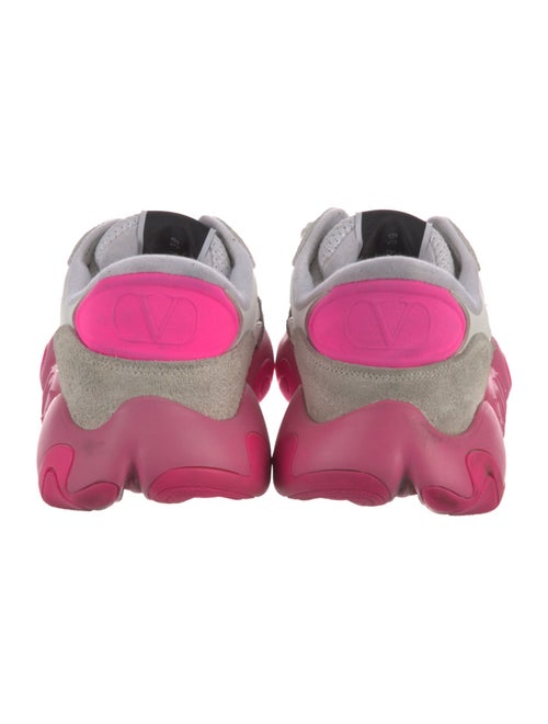 Valentino Mesh Colorblock Pattern Athletic Sneakers