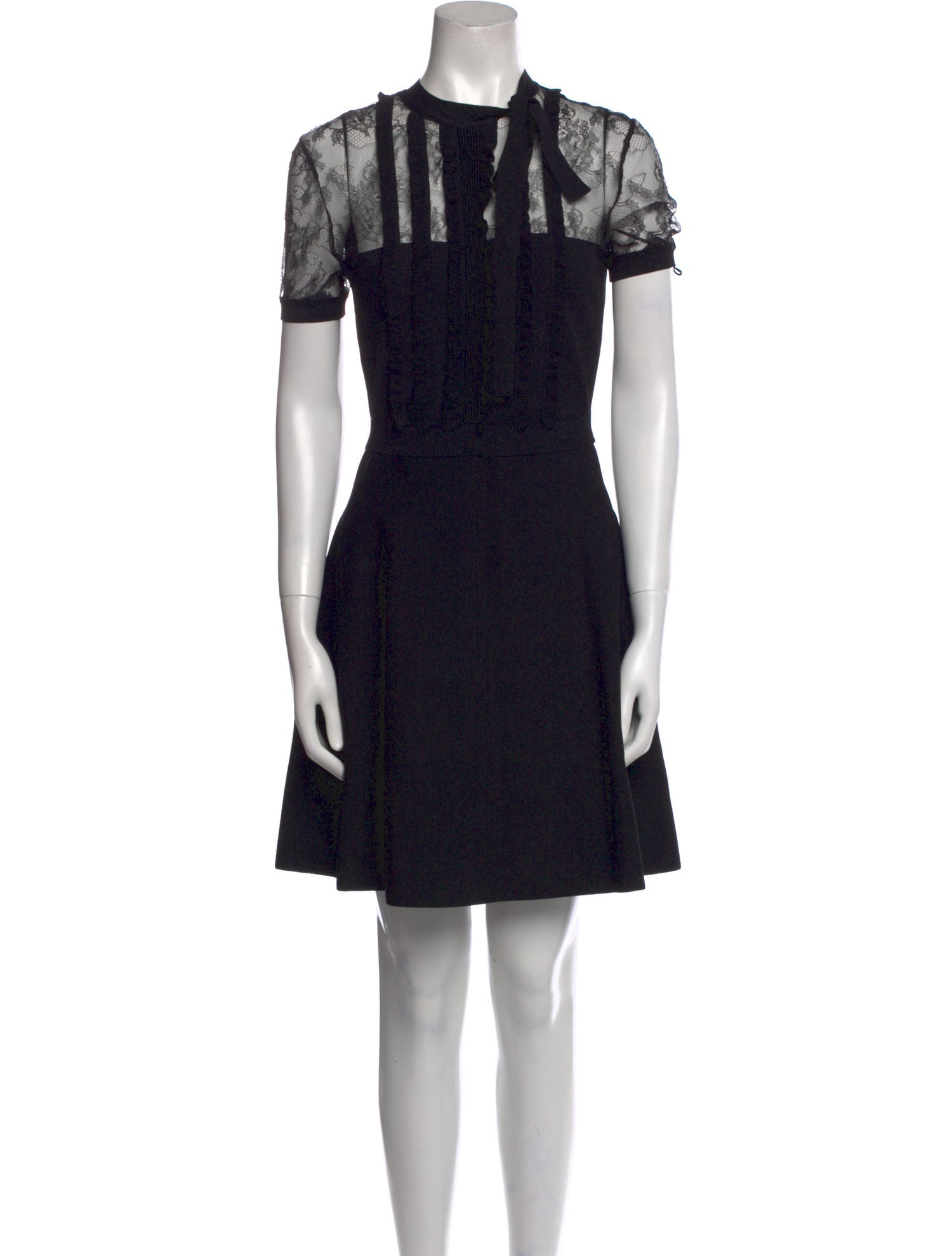 Valentino Lace Pattern Mini Dress