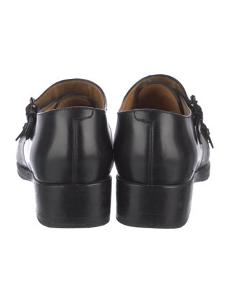 Valentino Rockstud Accents Leather Monk Straps