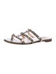 Valentino Rockstud Accents Leather Slides