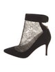 Valentino Lace Lace Pattern Sock Boots