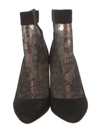 Valentino Lace Lace Pattern Sock Boots