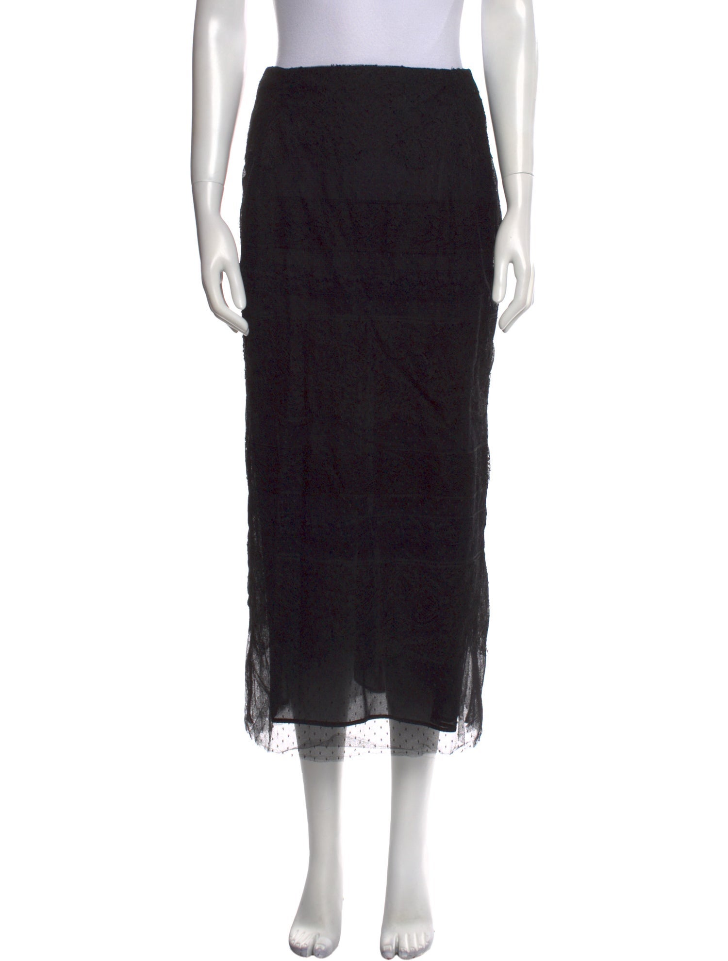 Valentino Lace Midi Length Skirt