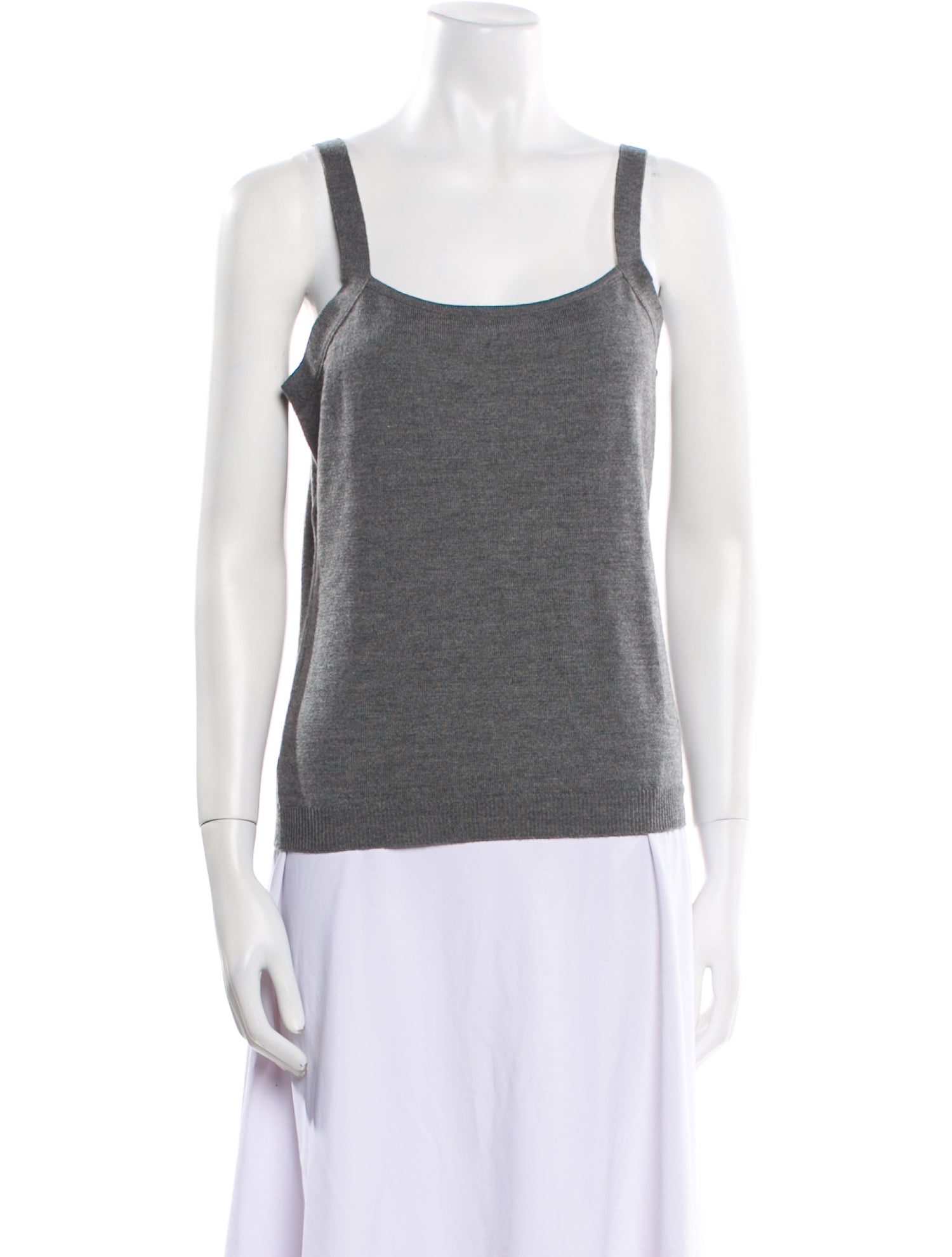 Valentino Square Neckline Sleeveless Top