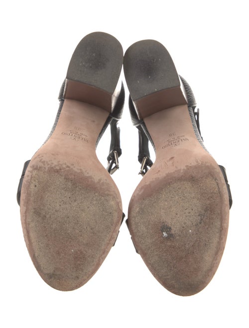 Valentino Rockstud Accents Leather Sandals