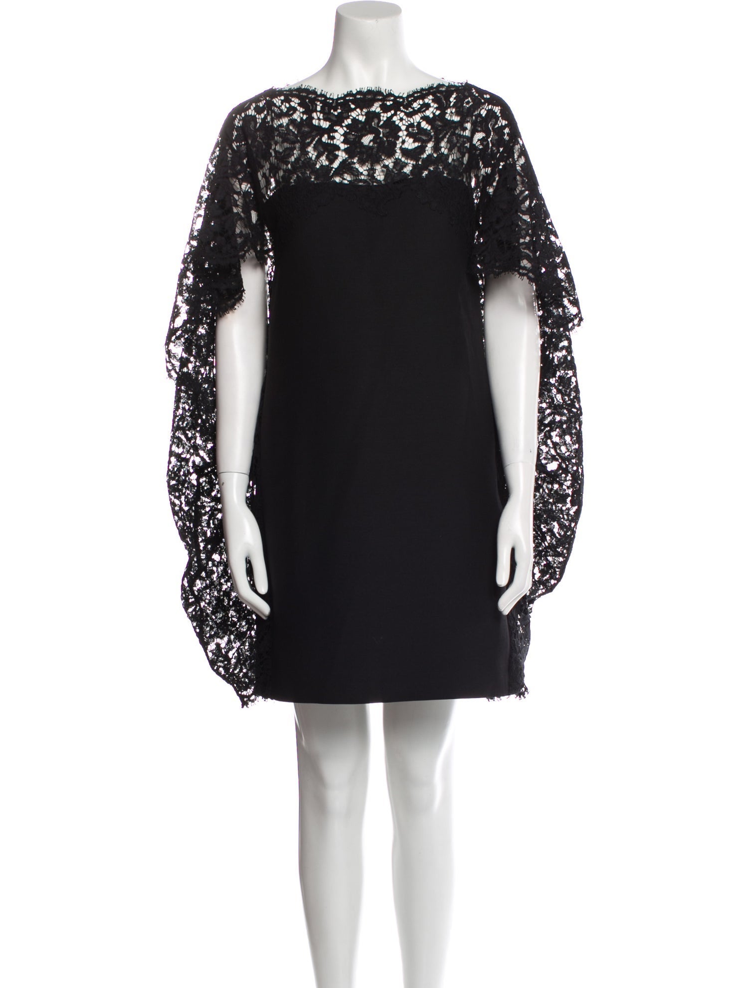 Valentino Bateau Neckline Mini Dress