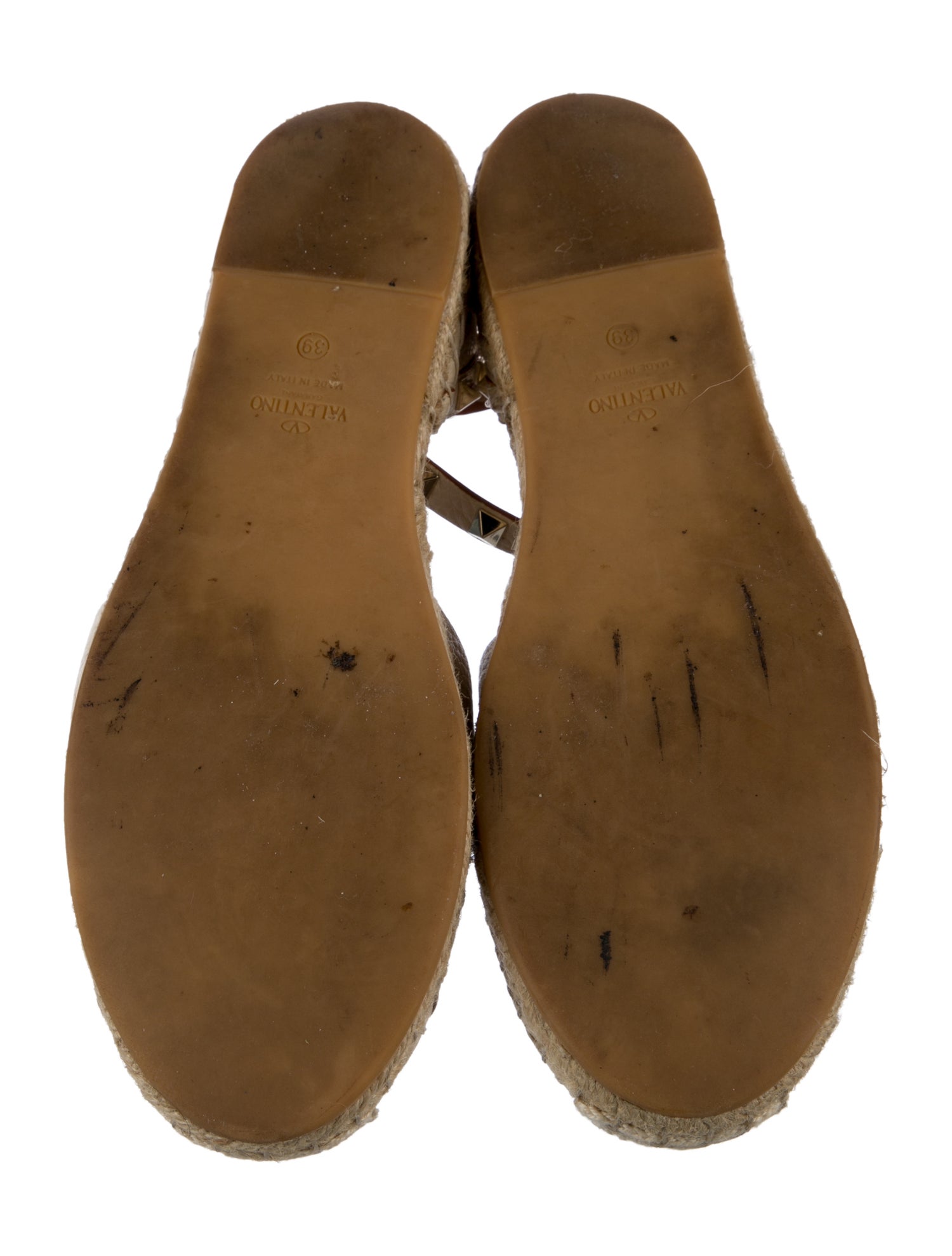 Valentino Rockstud Accents Leather D'Orsay Flats